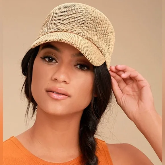 Stylish Tan Women's Cap - Picture 2 of 3